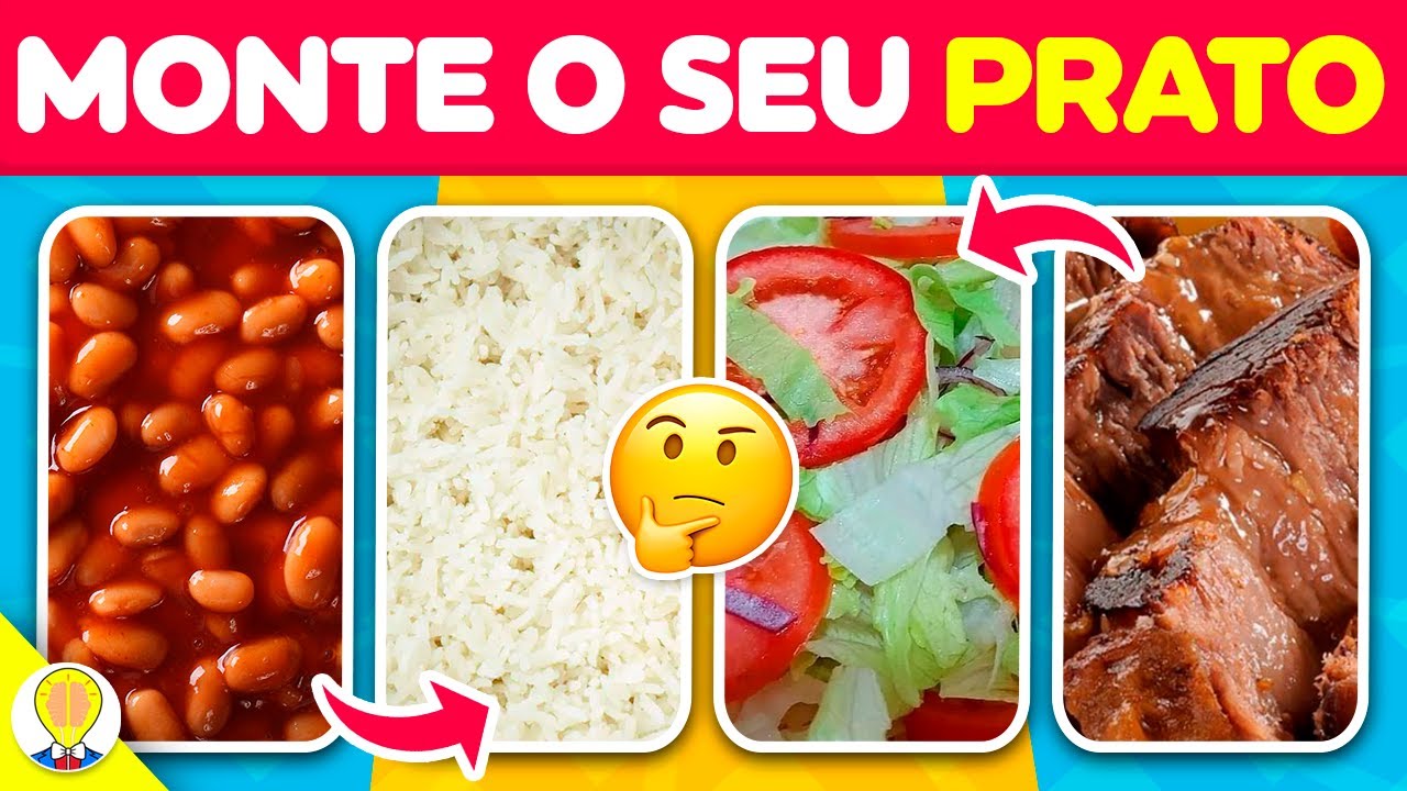 🍽️ MONTE O SEU PRATO DE COMIDA 😋, Jogo das Escolhas